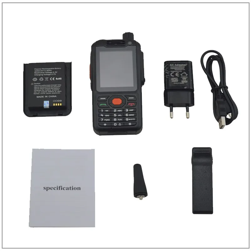 Портативная Рация 50 км 4G сеть GSM MTK две SIM карты профессиональная рация 3500 мАч