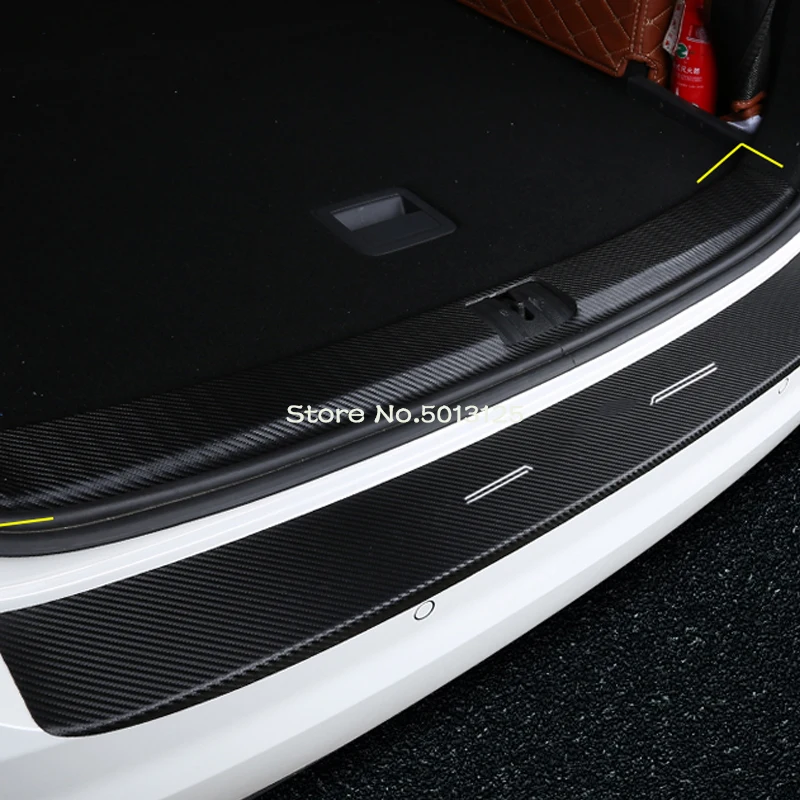 

Interior Exterior Rear Door Trunk Sill Plate Bumper Protector Cover Trim Accessories For Honda Civic 10th 2017 2018 2019