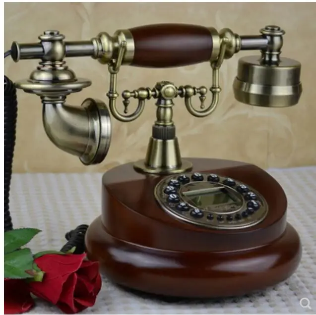 Buy  Good art new fashion personality peace and wealth Apple fixed telephone antique 