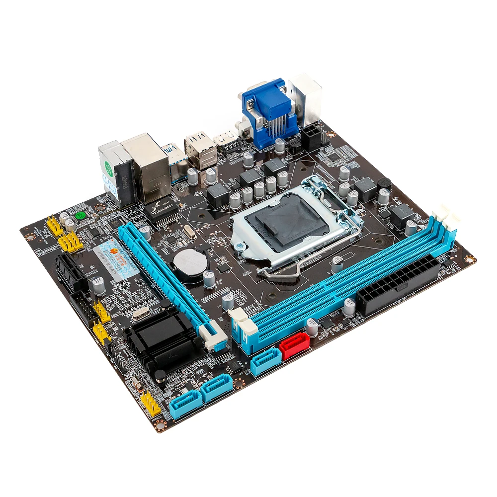 هوانان تشى B75 M-ATX اللوحة B75 ل إنتل LGA 1155 i3 i5 i7 E3 DDR3 1333/1600 MHz 16 GB SATA3.0 USB3.0 PCI-E VGA HDMI