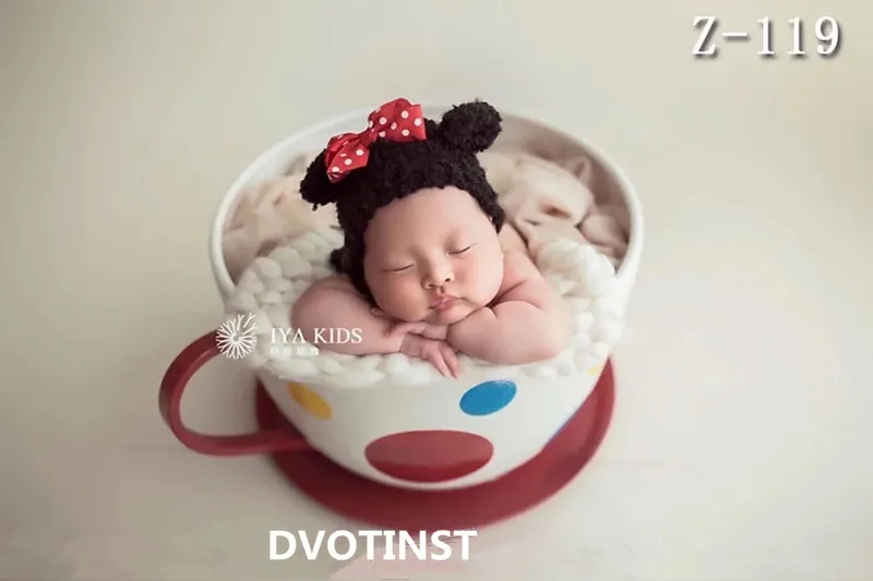 Dvotinst реквизит для фотографии новорожденных гладить Творческий позирует ведро кофе чашки мороженое для детских фотографий стрелять