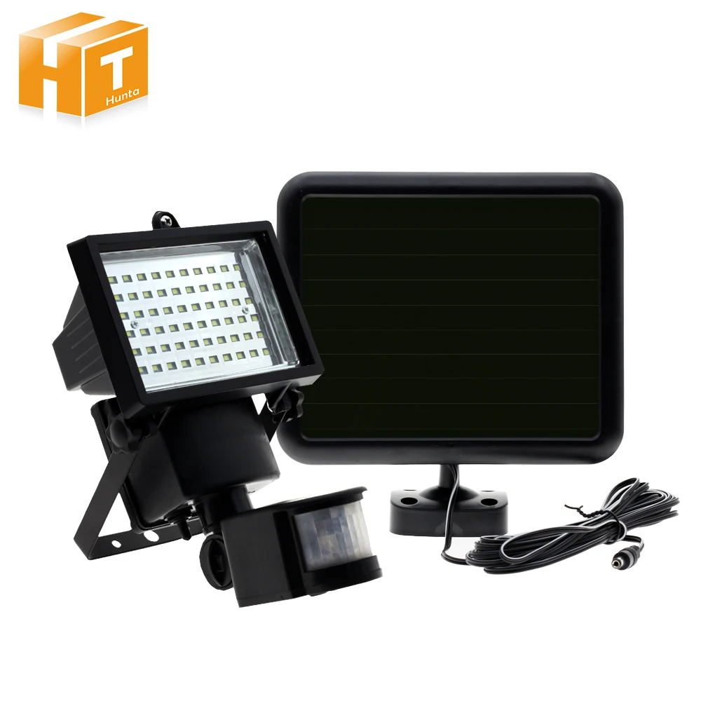 

SMD2835 60 LEDs Solar Floodlight Waterproof IP65 Outdoor PIR Body Motion Night Sensor Garden Solar-powered Spotlights Lamp