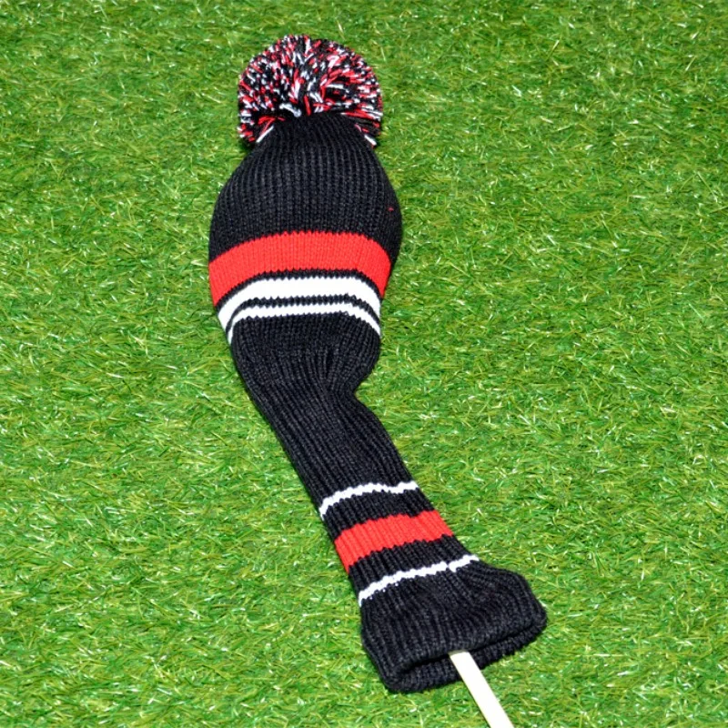 1 مجموعة الصوف حك نوادي الجولف مجموعة الممر السالك الخشب Headcovers يغطي إكسسوارات الغولف