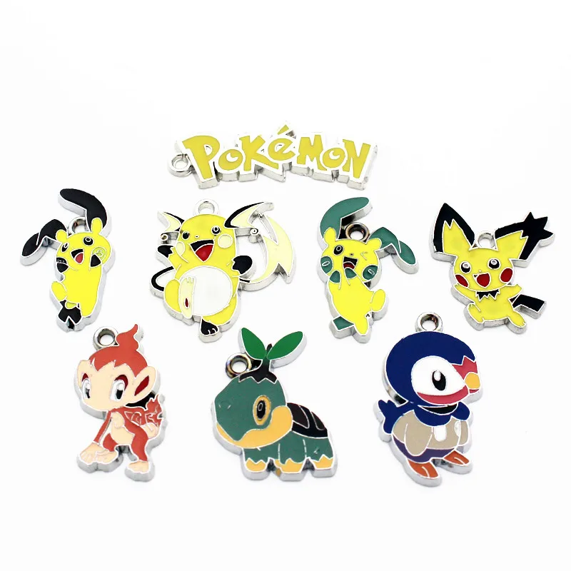

20pcs/lot Alloy pretty Pocket Monsters dangle charms hanging charm DIY bracelet&pendant floating charms Pikachu jewelry