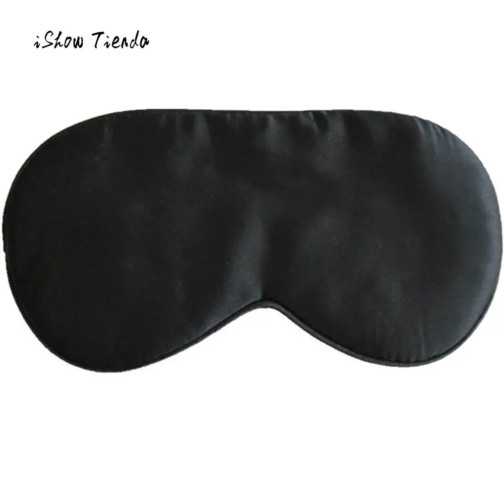 

1PC New Eye Mask Shade Nap Cover Blindfold Pure Silk Sleep Eye Mask Padded Shade Cover Travel Relax Aid Soft Silk Sleep Mask