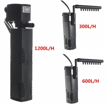 

Submersible Internal Filter 3W/8W/22W Aquarium Filter For Fish Tank Aquatic Spray Flow Biological Plus Power Filter Pump