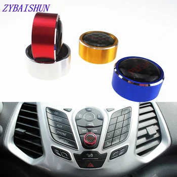 

Car Aluminum Volume Control Button Trim Cover Key Button Sticker Covers for Ford New Focus 3 MK3 to MK4 2012-2016 accessories