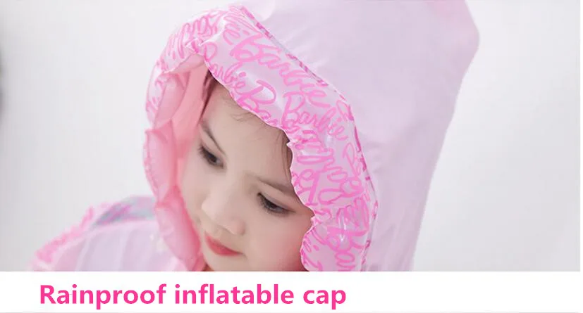 12.Raincoat for Children Cartoon Kids Girls boys rainproof Rain Coat Waterproof Poncho Rainwear Waterproof Rainsuit Raincoat Barbie Thomas
