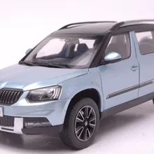 1:18 литья под давлением модель для Skoda Yeti синий внедорожник сплав игрушка автомобиль миниатюрная коллекция подарки