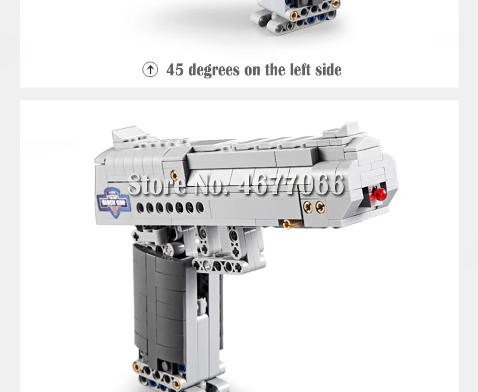 Строительные блоки Набор игрушек пустыня игрушка "Орел" пистолет для мальчиков пожарные пули техника DIY Кирпичи пистолет UZI игрушки для детей