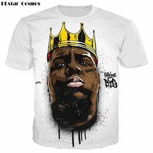 PLstar Cosmos Short Sleeves Notorious B.I.G. T-Shirt Biggie Smalls Print T-Shirts Fashion Clothing Women Men T-Shirt Size S-5XL