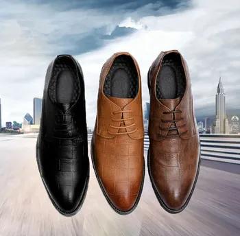 

CH,KWOK Brand oxfords men fashion pointed toes spring autumn lace up comfortable breathable men flat shoes free shipping