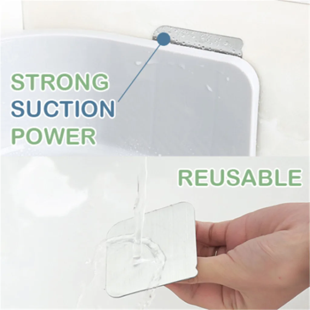 الحمام تخزين الرف دون الحفر شفط رف زاوية للحمام الحمام المطبخ الزاوية تخزين 2 قطعة L0510