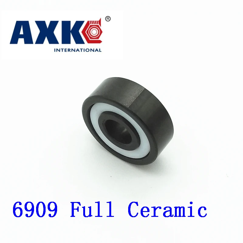 

Axk 6909 Full Ceramic Bearing ( 1 Pc ) 45*68*12 Mm Si3n4 Material 6909ce All Silicon Nitride Ceramic 6909 Ball Bearings