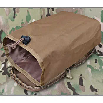 

MOLLE military tactical sports pouch bag for men invisible debris recycle bag (Black CB CP A TACS) 8510