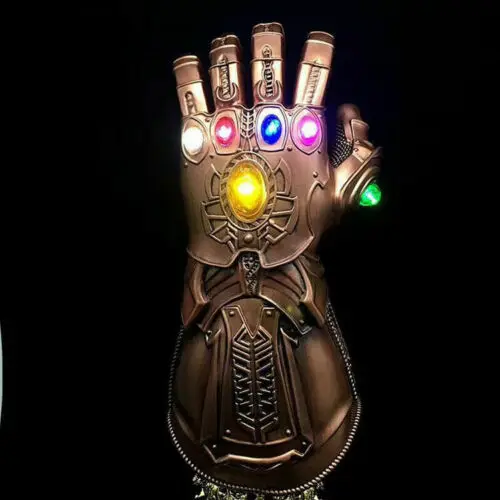 Thanos Infinity Gauntlet Marvel Legends светодиодный перчатка с крагами Мстители косплей реквизит