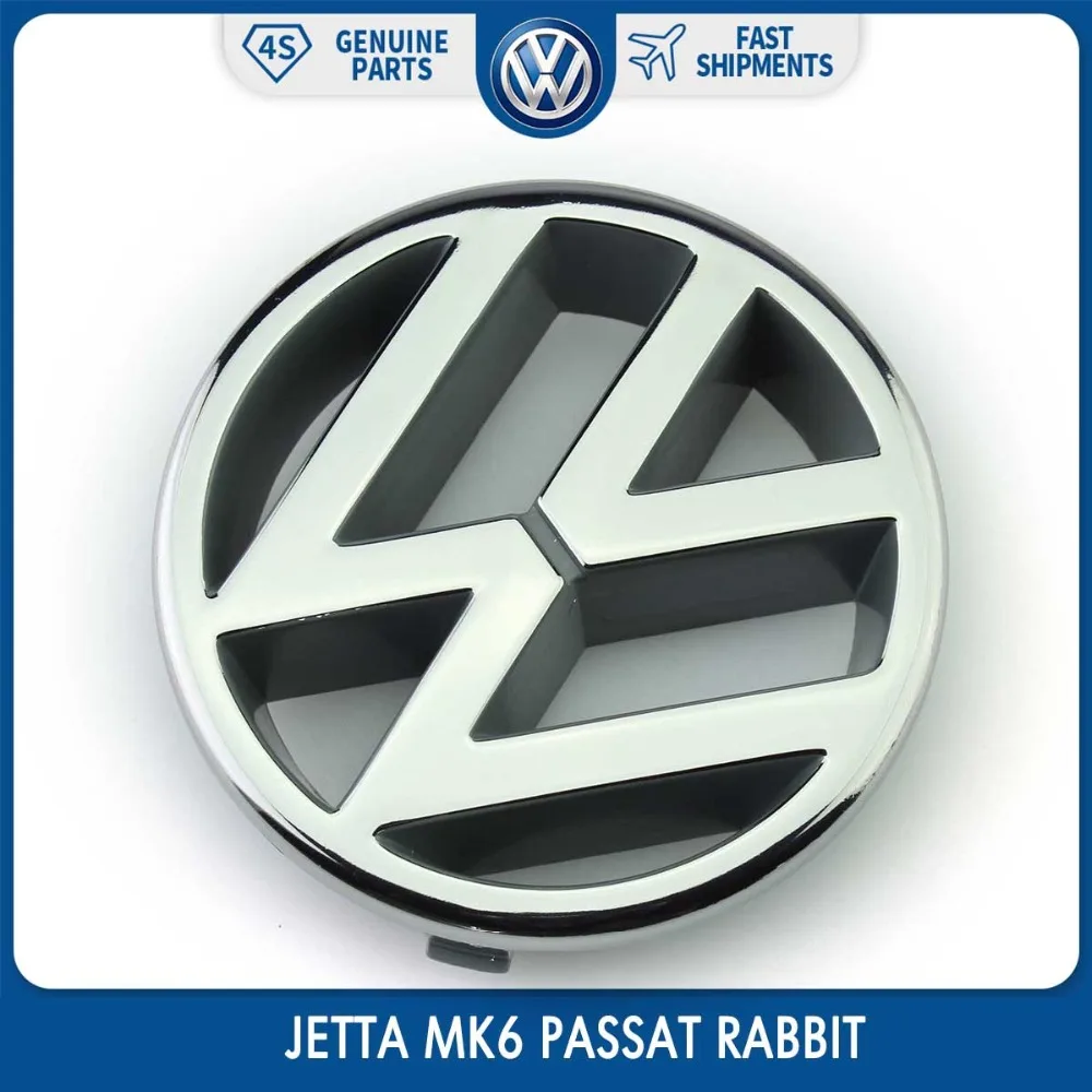 

10cm Chrome Logo Badge Decal Front Grill Emblem for Volkswagen VW JETTA MK6 PASSAT RABBIT 191 853 601 H