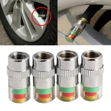 MAYITR 4pcs/Lot Car Auto 36PSI Tire Pressure Monitor Valve Stem Cap Sensor Indicator Warning Tire Pressure Alarm skyrc racingstar rstw tire warmer with led indicator
