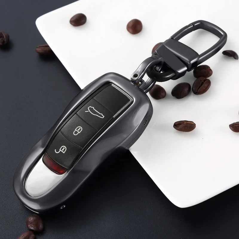 

Car Key Cover Key Protection Shell for Porsche Cayenne Macan Panamera 718 Styling Accessories