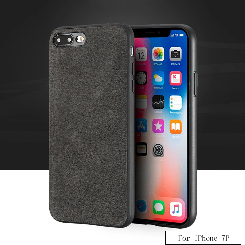 

wangcangli brand All-handmade genuine fur phone case For iphone 7 Plus Comfortable touch all-inclusive phone case