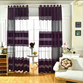 

Tulle Curtains for Living Room Kitchen Curtains Room separators European Dark Red Window Treatment Panel Hot SALE New