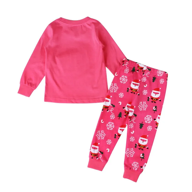 UNIKIDS/Модная стильная домашняя Рождественская одежда для сна для маленьких мальчиков и девочек от 2 до 7 лет одежда для сна для маленьких детей, пижамный комплект, новинка