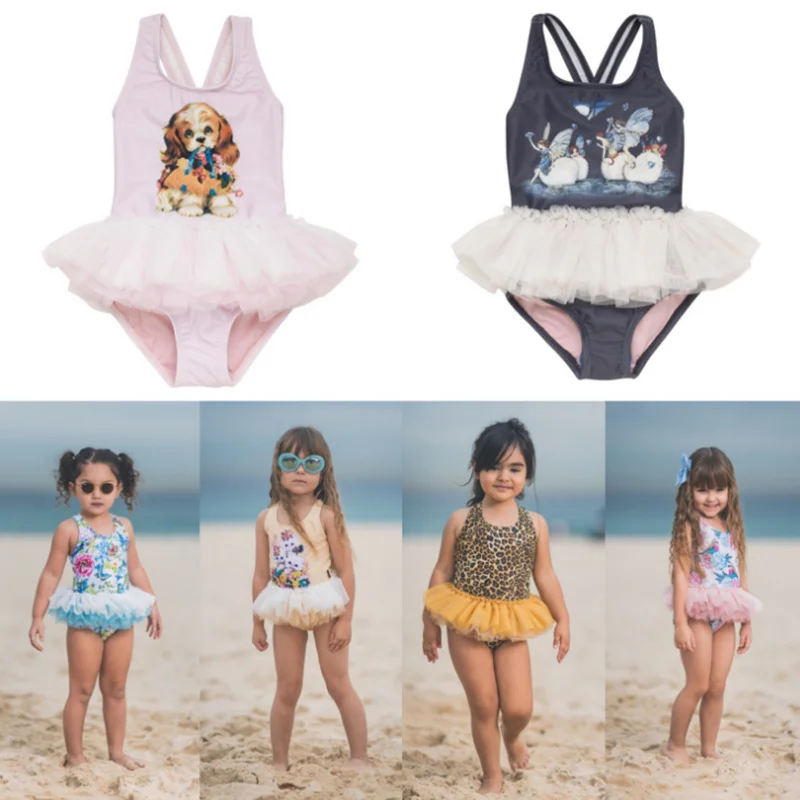 

2019 Summer Hot Sale Toddler Kids Swimwear Baby Girls Bikini Swimwear One-Piece Swimsuit TUTU Skirt Swimming Swimpool Costumes