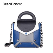 Dreabasaa bolsas mensajero de las mujeres de lujo del cuero genuino mujeres de los bolsos diseñador 2016 de la moda bolso crossbody bolsa para ladiese