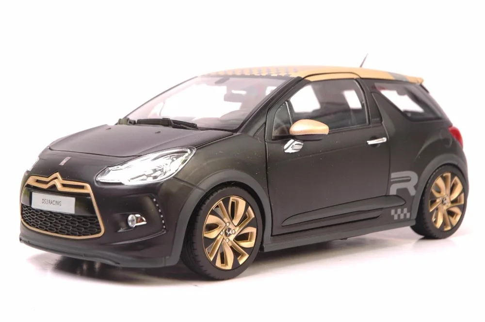 

1:18 Diecast Model for Citroen DS3 Racing 2010 Gold Roof Alloy Toy Car Miniature Collection Gift