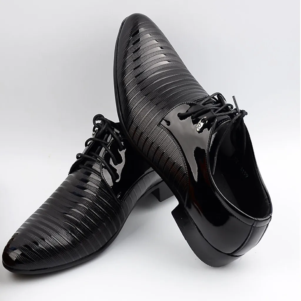 ONTO-MATO; брендовые Мужские модельные лоферы из искусственной кожи в деловом стиле; черные туфли с острым носком; Туфли-оксфорды; дышащие официальные свадебные туфли
