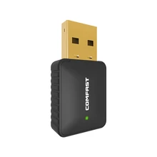 Беспроводная сетевая карта Двухдиапазонная 600 м USB 2,0 WiFi адаптер для настольного компьютера Встроенная интеллектуальная антенна система