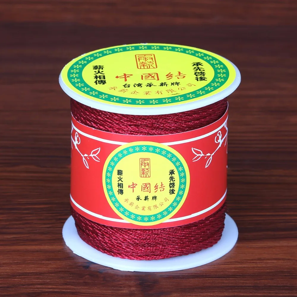 Горячее предложение 1 мм 49 ярдов/рулон нейлоновая нить DIY браслет китайский узел шнур плетеный шнур для DIY ювелирных изделий и рукоделия ткани
