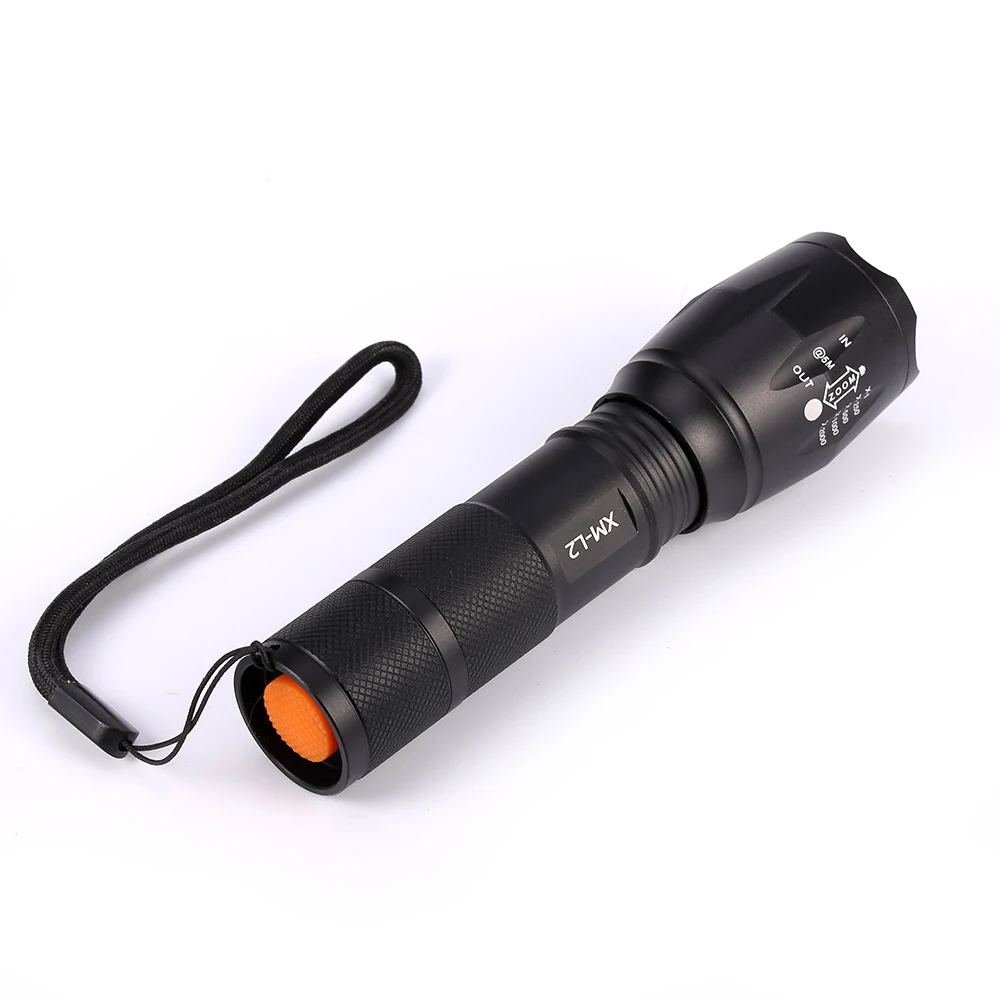 

Tatical Linterna Led Flashlights 5 Modes Cree XML L2 T6 Flashlight Self defense EDC Zoom G700 X800 Torch for Camping by 18650