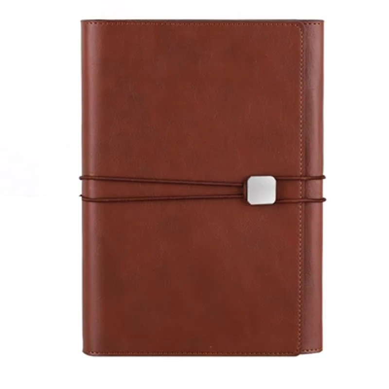 

Delijia imitation cowhide material business notebook company custom multi-color choice loose-leaf A5
