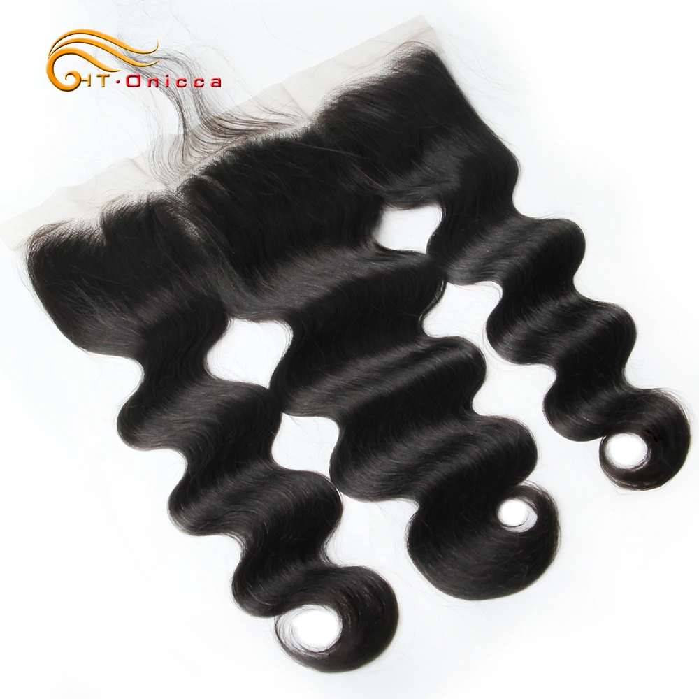 

Onicca Lace Frontal Closure With Baby Hair Human Hair Lace Closure Non Remy Brazilian Body Wave Weaving Swiss Lace Frontal