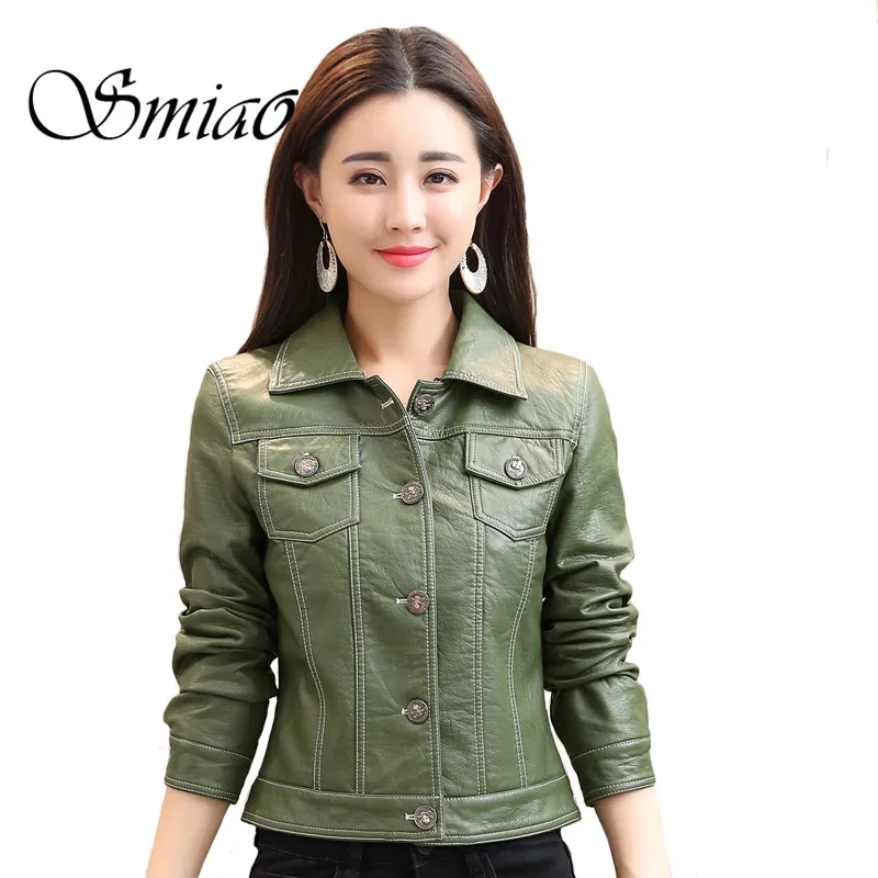 Smiao 2018 Casual Jacket For Women Slim Shirt Jacket