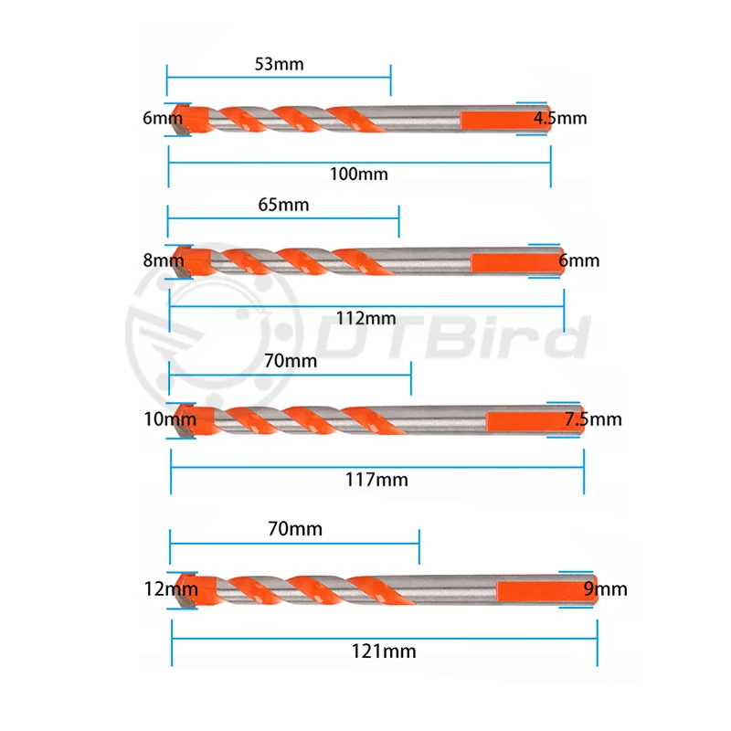 6 мм-12 мм, электрические инструменты, алмазное сверло, молоток, бетон, керамическая плитка, металлические сверла, Круглый хвостовик, сделай сам, настенная пила, сверление