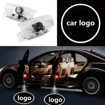 

2 Pcs Car Logo Door Welcome Light Car LED Projector Laser For Toyota Highlander Camry corolla Reize crown Prado Prius car light