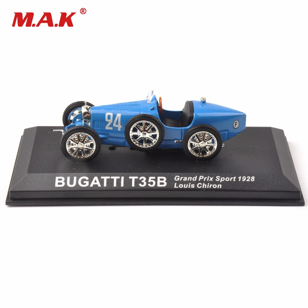 1:43 Масштаб классический автомобиль BUGATTI T35B Grand Prix Спорт 1928 Луи чирон 24# автомобиль игрушки дешевый подарок для детей