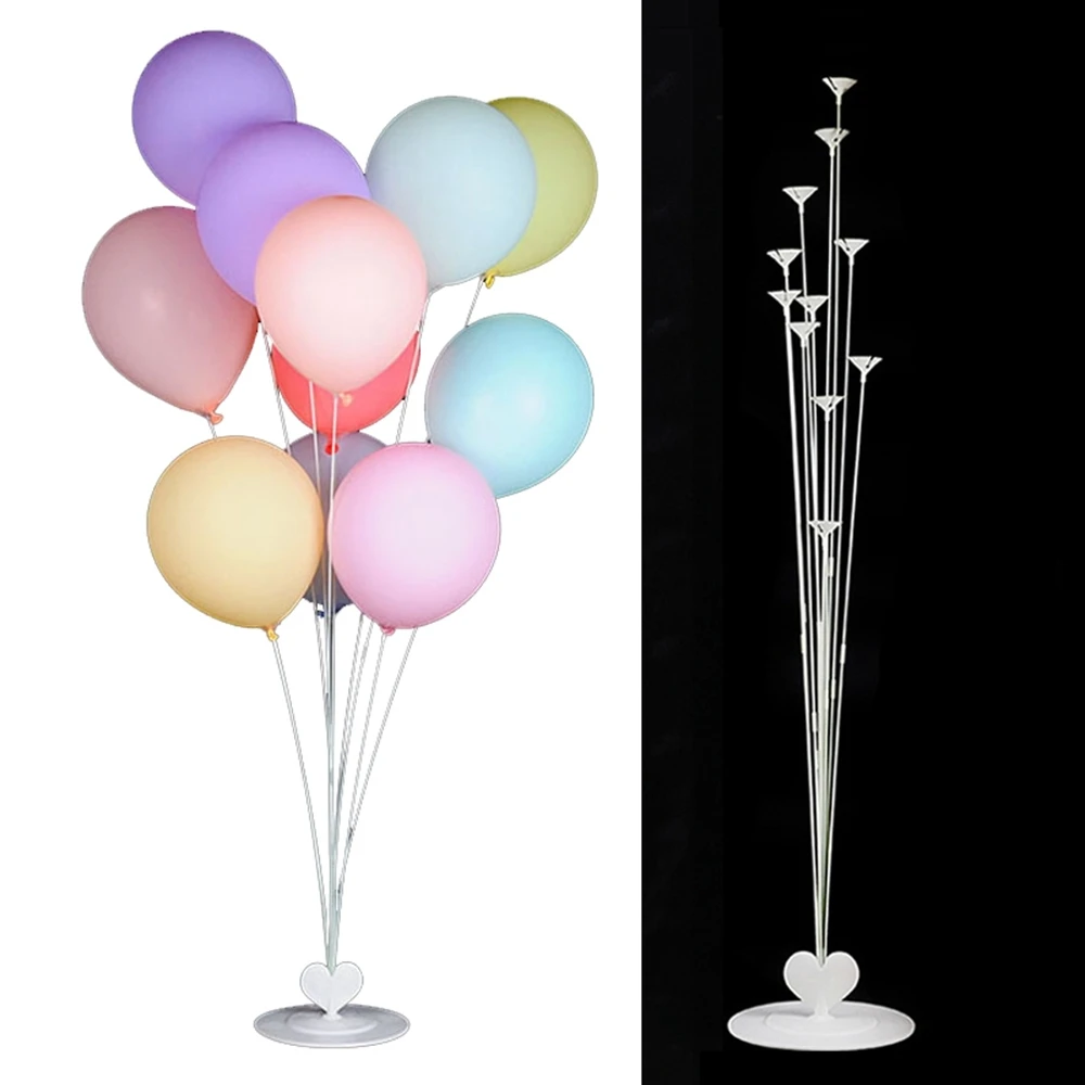  Balloons Stok And Cups Holders With Stand Base Metallic Ballon Holder Table Ballon Stand Kit For Bi