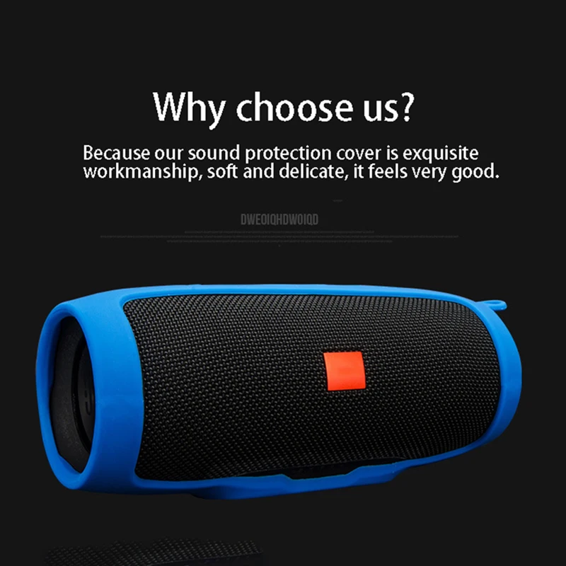 

Outdoor anti-abrasive Speakers Silicone protector Anti-shock Portable Wireless Speakers Case Anti-scratch For JBL Charge 3