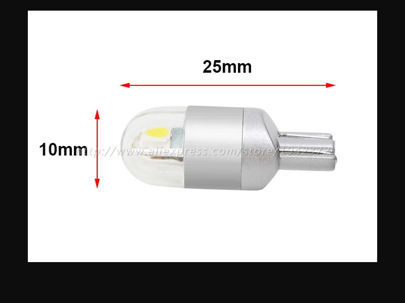 10 шт. T10 168 194 W5W автомобильный белый/красный/синий/зеленый светодиодный светильник высокой мощности чипы ширина габаритный фонарь автомобильный светильник источник