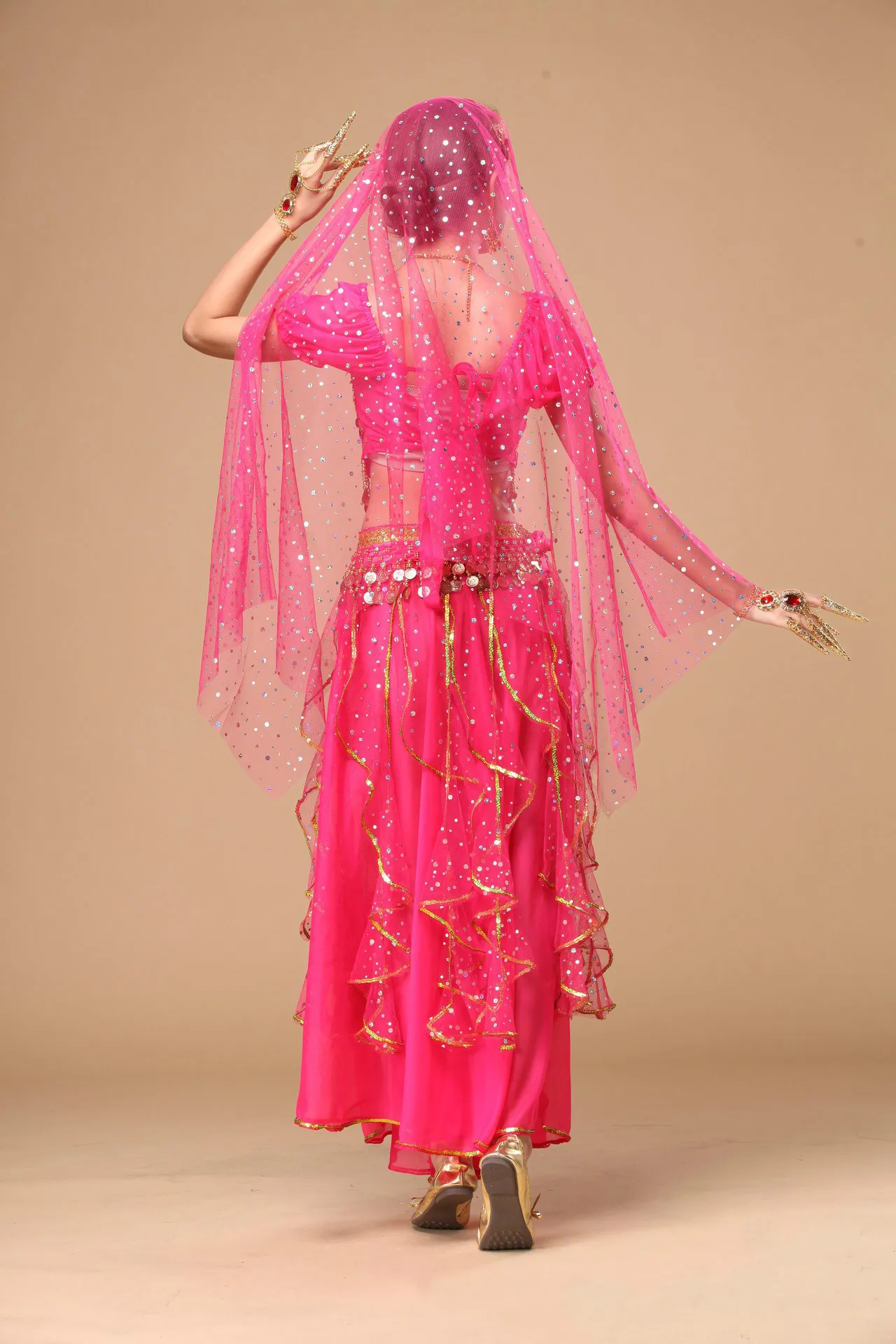 Для женщин полный комплект Belly Танцы костюм леди Живот Танцы одежда для конкуренции индийский Танцы Костюмы Болливуда Танцы костюмы 89