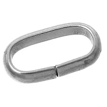 Кольца-прыжки из нержавеющей стали овальные серебристые 10 мм(3/") x 5 мм(2/8"), 14 шт. Новинка