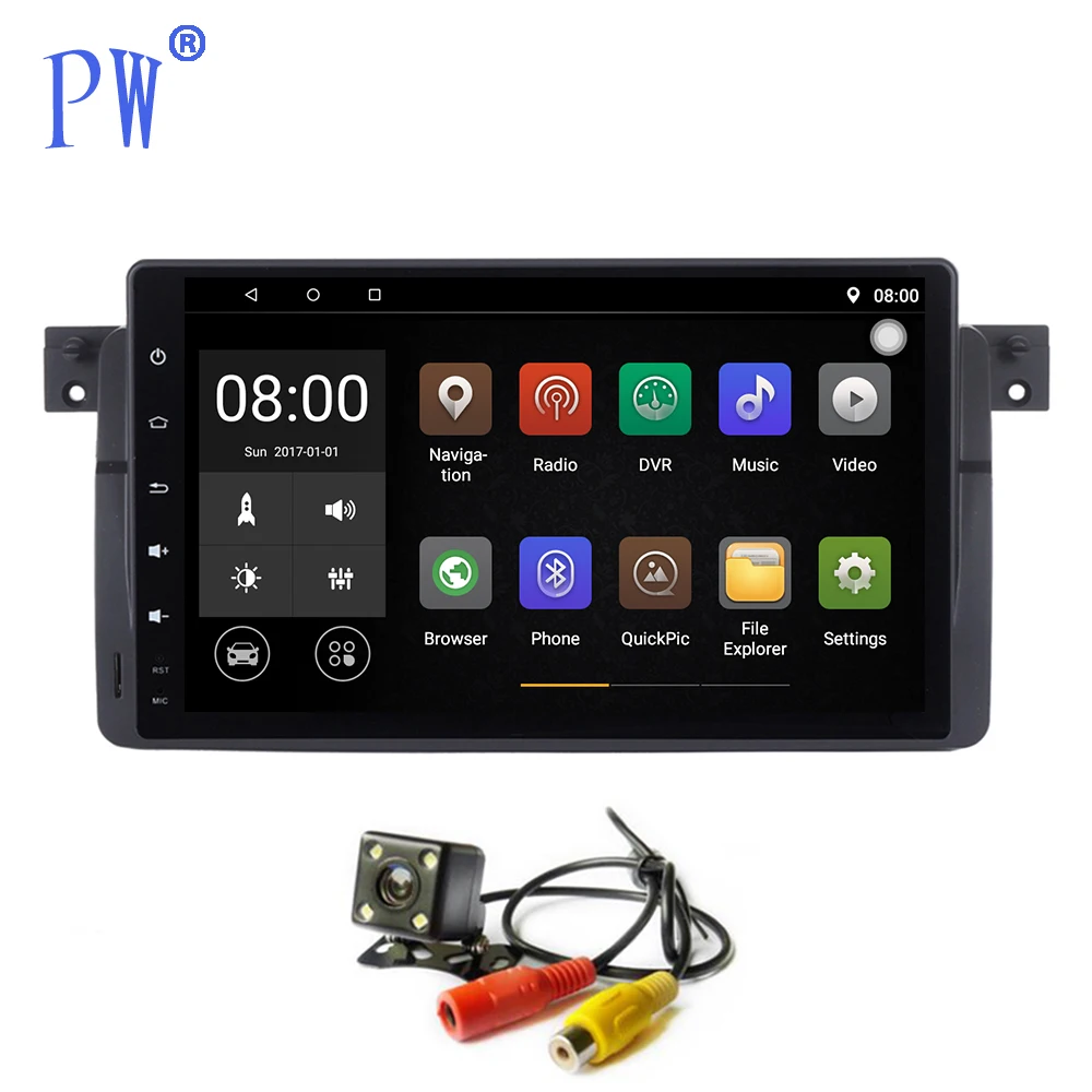 Android 7 1/8 0 Автомобильный GPS 9 дюймов Navi для BMW E46 3 серии M3 95-05 - Цена: 