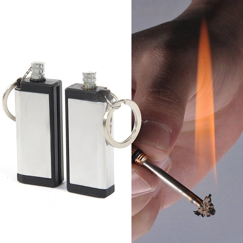 

Fashion Keyring Gifts Engraved Drive Safe Outdoor Tools Waterproof Survival Emergency Camping Key Chain Lighter for Camping