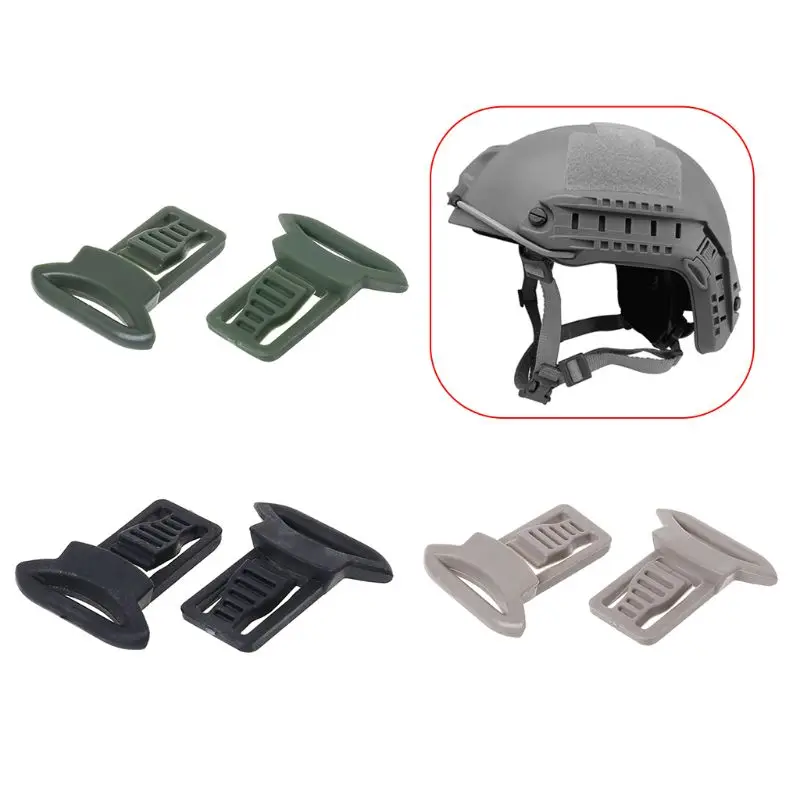 

1 Pair Helmet Buckle Guide Rail Accessories Tactical Tackle Swivel Clips Airsoft Rail Connection Universal Replacement