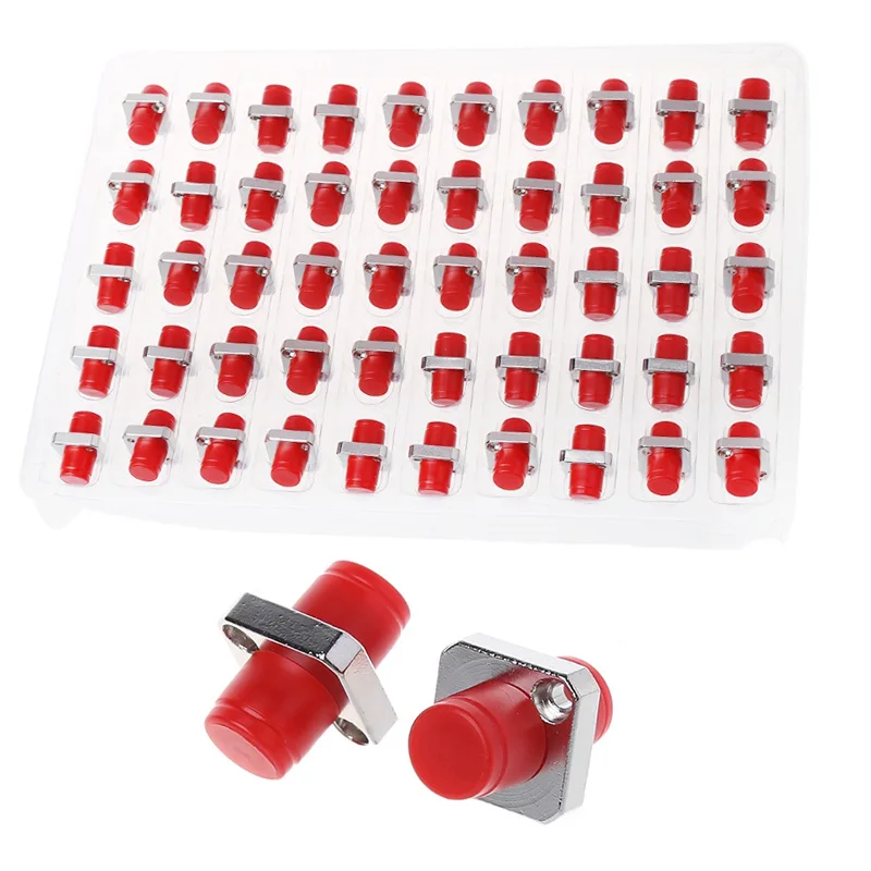 

100PCS FC to FC Fiber Optic Connector Coupler Flange Optical Transfer Special Adapter dls Homeful Free Ship