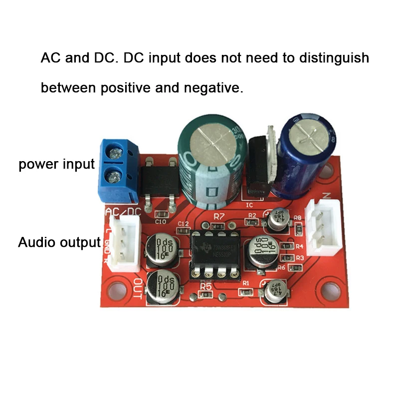 NE5532 усилитель предусилитель доска Аудио аудио стерео модуль DC 9v 24v / AC 8v 16v DIY