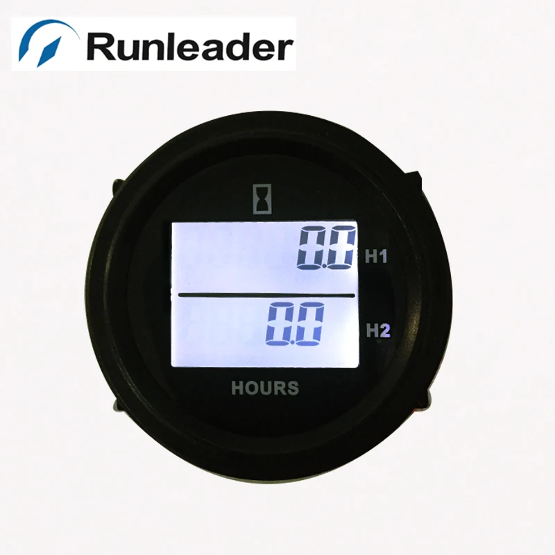 

DC ROUND hour meter for diesel generator lawn mower marine cultivator zero turn mower outboard motor grinder aerator trencher
